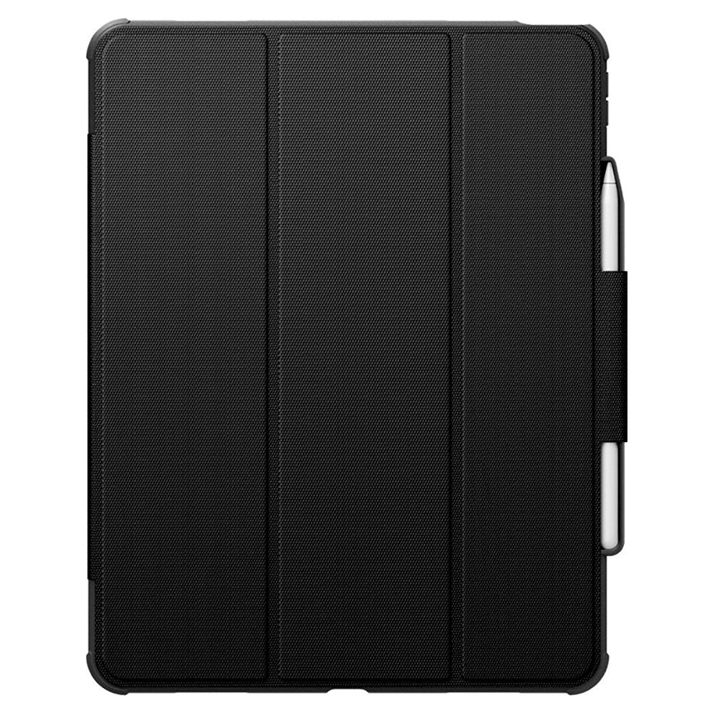 iPad Air 13" (2025 / 2024) Spigen Rugged Armor Pro Flip Cover m. Apple blyantholder - svart