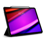 iPad Air 13" (2025 / 2024) Spigen Rugged Armor Pro Flip Cover m. Apple blyantholder - svart