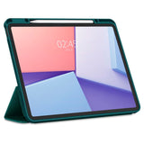 iPad Air 13" (2025 / 2024) Spigen Urban Fit Stof Flip Cover m. Pen Holder - Grøn