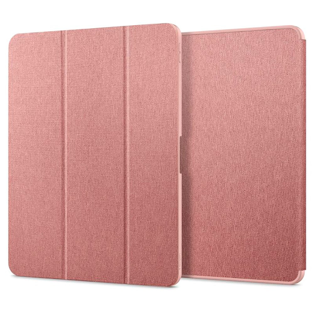 iPad Air 13" (2025 / 2024) Spigen Urban Fit Stof Flip Cover m. Pen Holder - Rose Gold