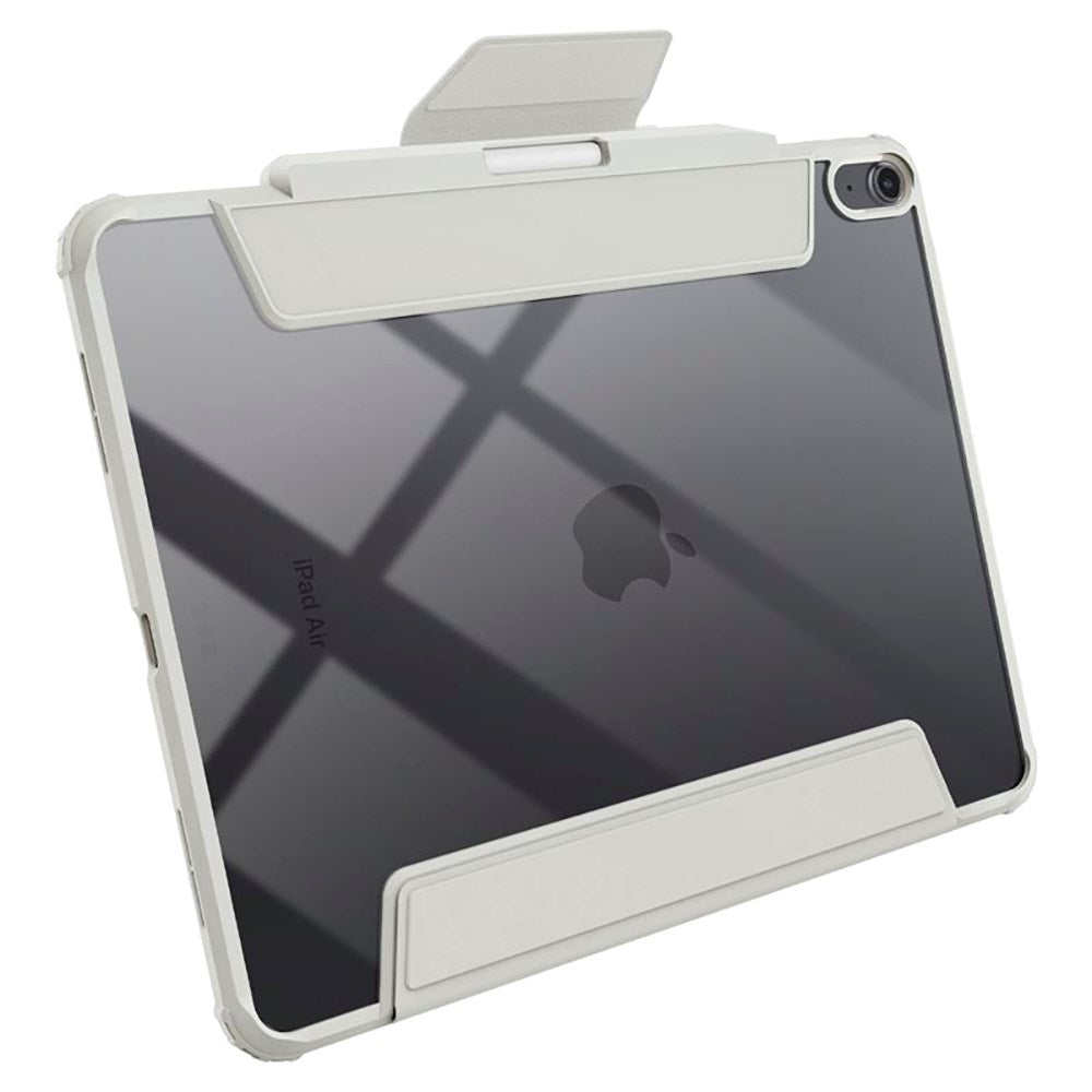 iPad Air 13" (2025 / 2024) Spigen Air Skin Pro Leather Flip Cover - Grå 