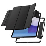 iPad Air 13" (2025 / 2024) Spigen Air Skin Pro Leather Flip Cover - Svart