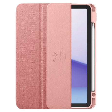 iPad Air 11" (2025 / 2024) Spigen Urban Fit Flip-deksel med penneholder - rosa gull