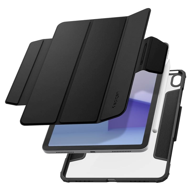 iPad Air 11" (2025 / 2024) Spigen Air Skin Pro Leather Flip Cover - Svart