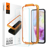 Spigen - Samsung Galaxy A35 (5G) - AlignMaster Glass tR Skjermbeskytter - 2 stk - Case Friendly - Gjennomsiktig