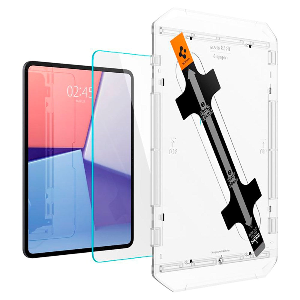 iPad Pro 13" (2025 / 2024) Spigen EZ Fit Glas.tR Skærmbeskyttelse - Case Friendly - Gennemsigtig