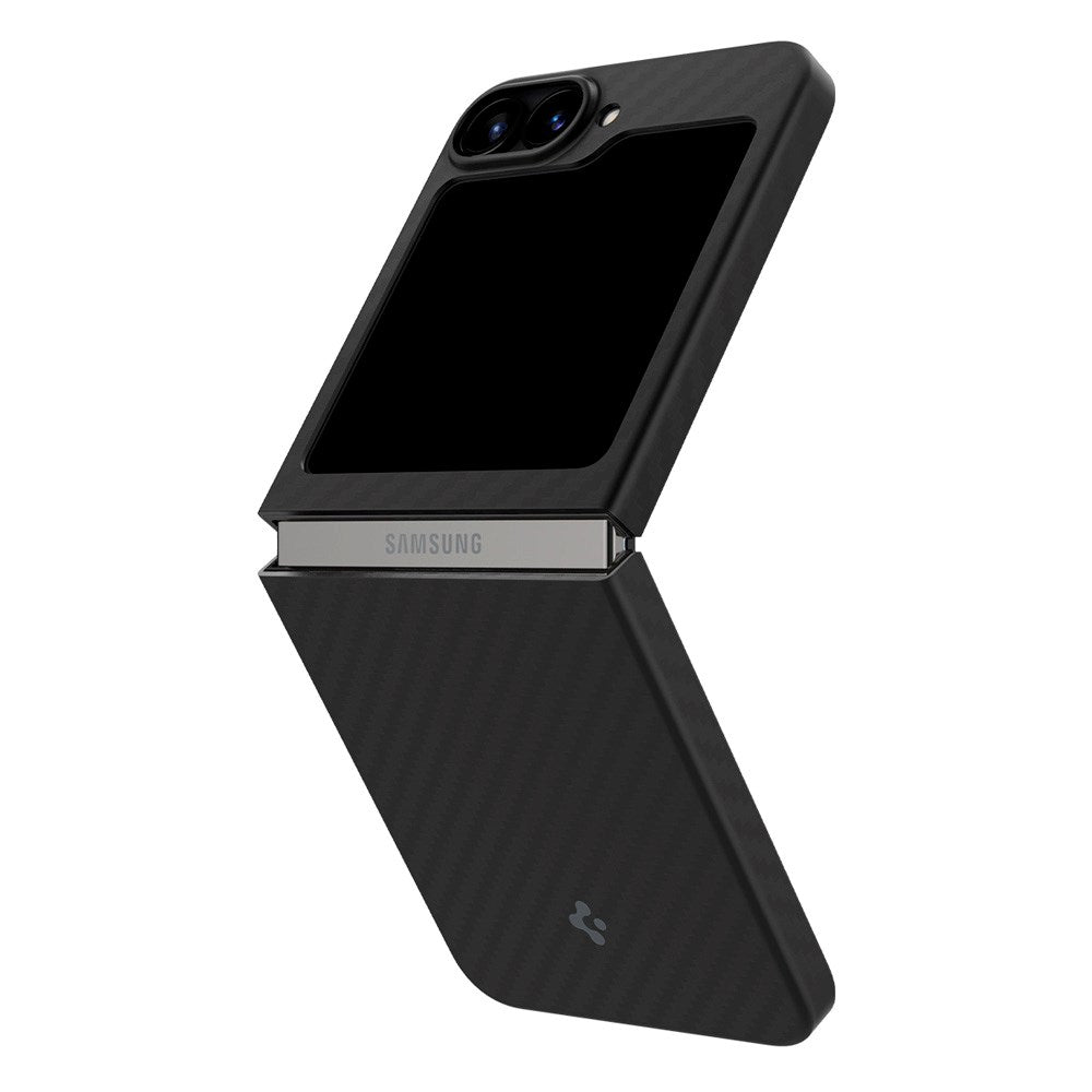 Samsung Galaxy Z Flip6 Spigen Air Skin Bakdeksel - Aramid Svart