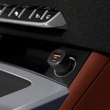 Spigen - 48W Biloplader - 1x USB-C & 1x USB-A - Sort