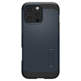 iPhone 16 Pro Spigen Tough Armor T Case m. Kickstand - MagSafe Kompatibel - Blå