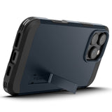 iPhone 16 Pro Spigen Tough Armor T Case m. Kickstand - MagSafe Kompatibel - Blå
