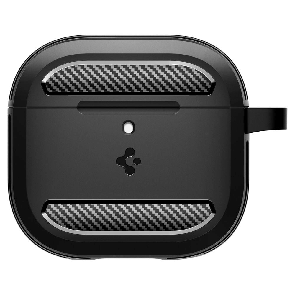 Spigen Rugged Armor Apple Airpods (4. generasjon) Veske m. Karabinhage - Svart