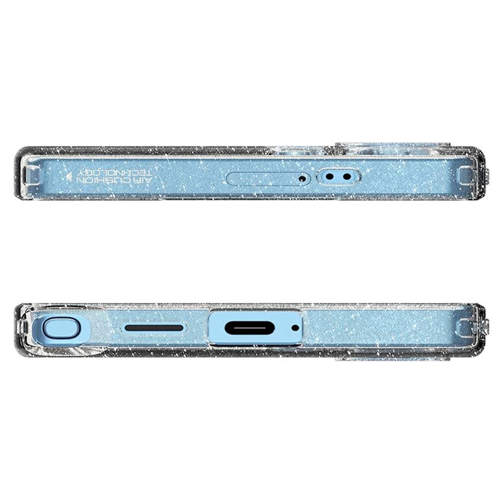 Samsung Galaxy S25 Ultra Spigen Liquid Crystal Glitter Bagside Cover - Gennemsigtig