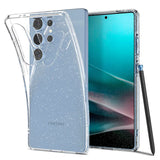 Samsung Galaxy S25 Ultra Spigen Liquid Crystal Glitter Bagside Cover - Gennemsigtig