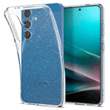 Samsung Galaxy S25 Spigen Liquid Crystal Glitter Bagside Cover - Gennemsigtig
