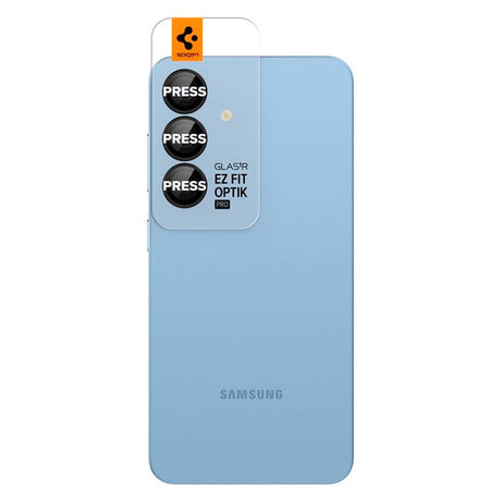 Spigen EZ Fit Optik Pro - Samsung Galaxy S25+ (Plus) - Kameralinsebeskytterglass - 2 stk - Svart