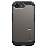 Spigen iPhone 16e Tough Armor Cover inkl. Kickstand - MagSafe Kompatibel - Gunmetal