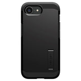 Spigen iPhone 16e Tough Armor Deksel inkl. Stativ - MagSafe-kompatibel - Svart