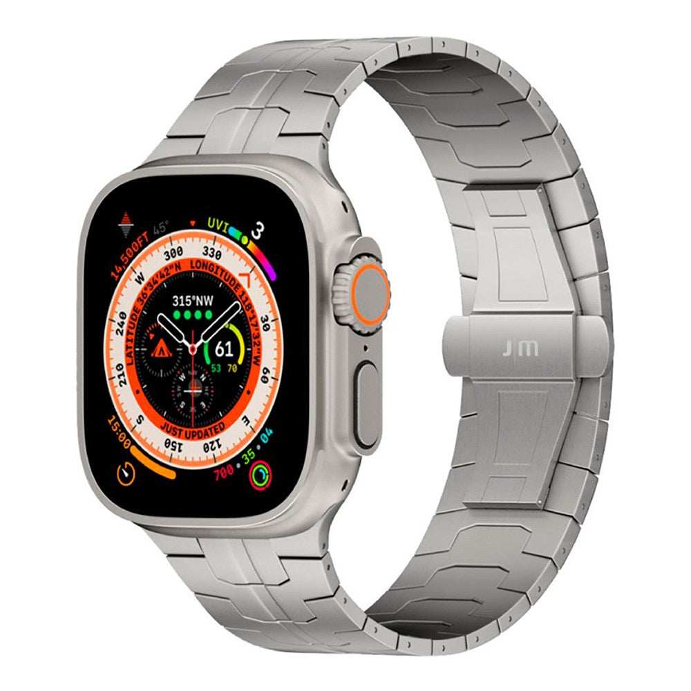Apple Watch Ultra 1/2 (49 mm) Just Mobile Titanium Watch Strap - Sølv