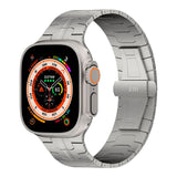 Apple Watch Ultra 1/2 (49 mm) Just Mobile Titanium Watch Strap - Sølv