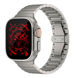 Apple Watch Ultra 1/2 (49 mm) Just Mobile Titanium Watch Strap m. DLC-belegg - Sølv