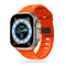 Apple Watch (42/44/SE/45/46/49 mm) Iconband Tech-Protect Line silikonrem - oransje