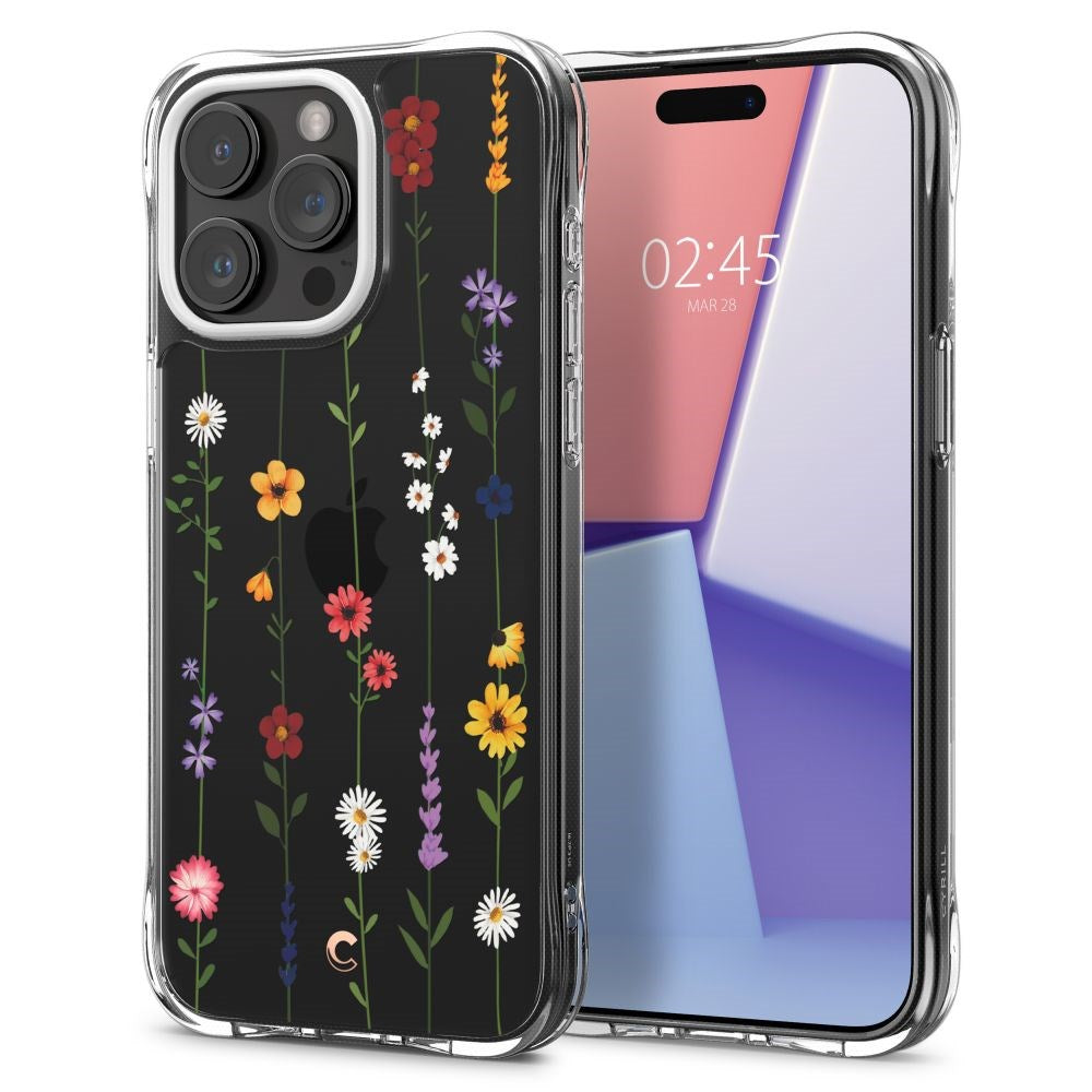 iPhone 15 Pro Cyrill Cecile Plastic Bakdeksel m. Stropp - Blomsterhage