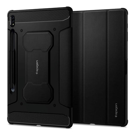 Samsung Galaxy Tab S8 Plus / Tab S7 Plus 12,4'' Spigen Rugged Armor Pro-deksel - svart