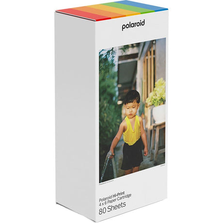 Polaroid Hi-Print fotopapir 4x6 med fargepatron - 80 ark for skriver