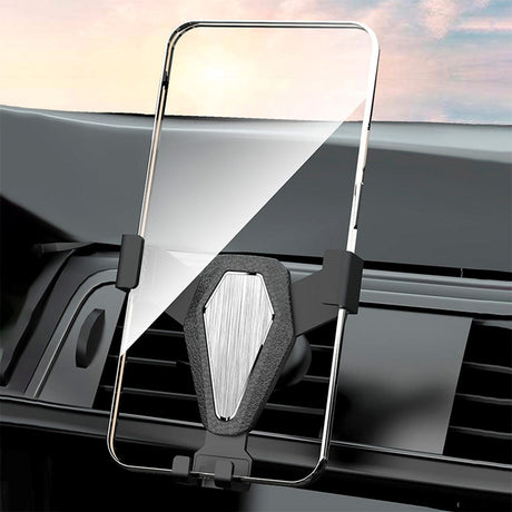 Universal Car Mobile Holder - Ventilasjonssystem - Max Mobile: 60-90 mm - Sort