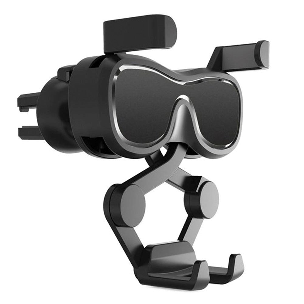 Mobilholder for bil i Ventilasjonssystem - Max Mobil: 60- 90 mm - Sort