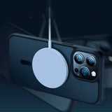 iPhone 7 / 8 / SE Tech-Protect Magmat Bakdeksel - MagSafe-kompatibel - Gjennomsiktig / Svart