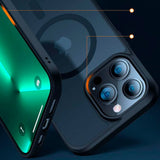 iPhone 7 / 8 / SE Tech-Protect Magmat Bakdeksel - MagSafe-kompatibel - Gjennomsiktig / Svart