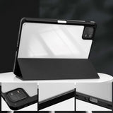 Xiaomi Pad 6 Tech-Protect Hybrid Cover m. Touch Pen Holder - Sort & Gennemsigtig