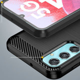 Samsung Galaxy M34 (5G) / F34 (5G) Tech-Protect fleksibelt plastkarbon bakdeksel - svart