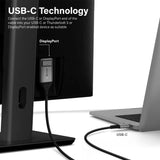 ALOGIC Ultra USB-C til DisplayPort 4K 60Hz Kabel - 2 Meter - Sort