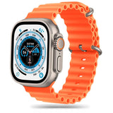 Tech-Protect Apple Watch (42/44/SE/45/46/49 mm) Iconband Pro silikonrem - oransje
