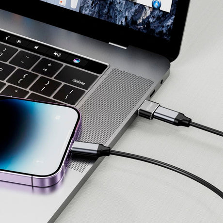 Tech-Protect USB-A til USB-C-adapter - svart