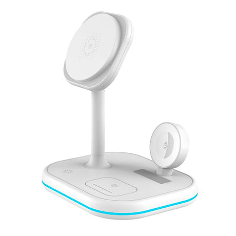 Tech-Protect A27 3-i-1 10W magnetisk trådløs lader - Hvit