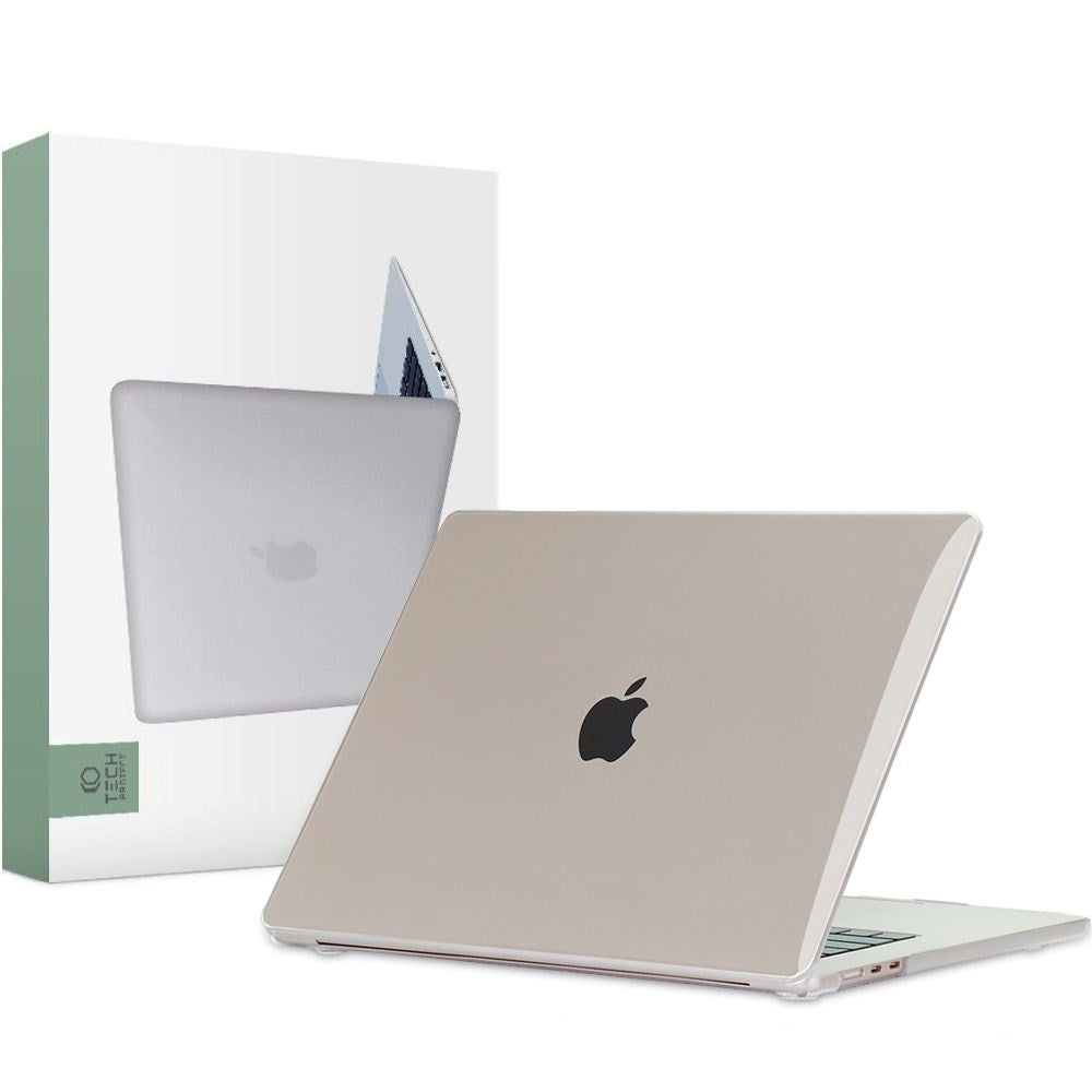 MacBook Air 15" M2/M3/M4 (2023-2025) - Tech-Protect Smartshell Case - Crystal Clear