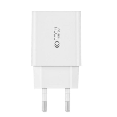 Tech-Protect Network 35W Vegglader m. 2 x USB-C - Hvit