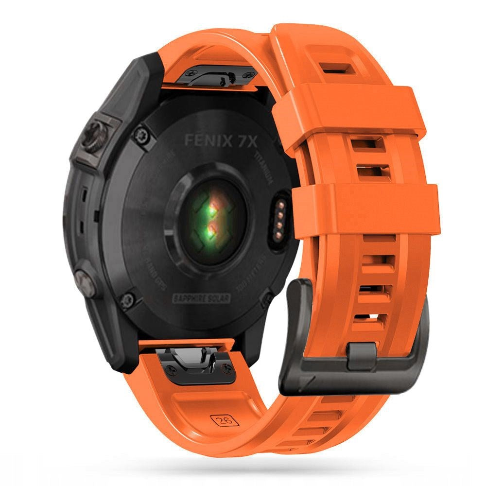 Universal Garmin 22 mm QuickFit Iconband Tech-Protect Line silikonstropp - oransje