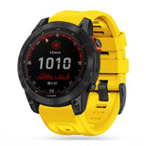 Universal Garmin 22 mm QuickFit Iconband Tech-Protect Line Silikonstropp - Gul