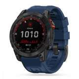 Universal Garmin 26 mm QuickFit Iconband Tech-Protect Line silikonstropp - Marineblå
