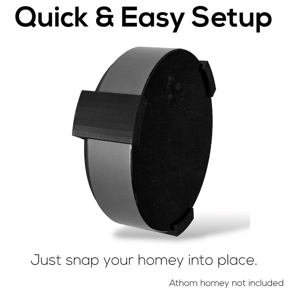 Light Solutions - Tak / Veggbrakett for Homey Pro Hub - Svart