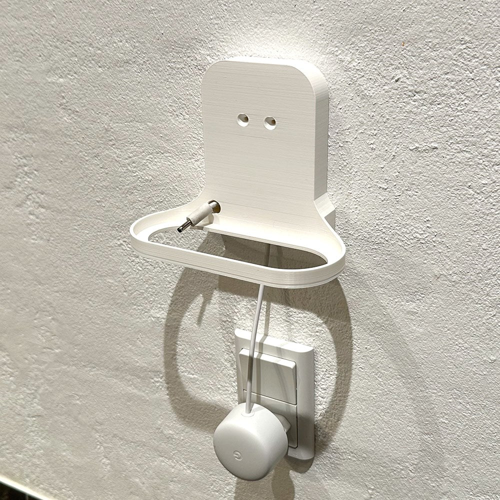 Light Solutions - Veggfeste for Google Nest Hub - Hvit