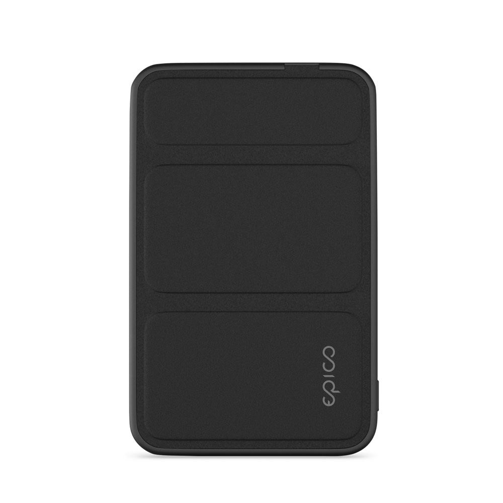 Epico UltraPack Stand Powerbank - 7.000mAh - 15W - 2 x USB-C - MagSafe Kompatibel - Sort