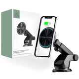 Tech-Protect A2 magnetisk bilholder m. Trådløs lading 15W - MagSafe-kompatibel - Svart