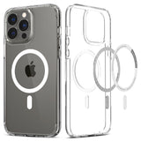 Spigen iPhone 13 Pro Max Ultra Hybrid Bakdeksel - MagSafe-kompatibelt - Gjennomsiktig / Hvit