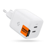 Spigen Quantum Boost ArcStation GaN 65W Vegglader m. 2 x USB-C - Hvit