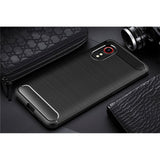 Samsung Galaxy Xcover 5 Tech-Protect fleksibelt plastkarbondeksel - svart